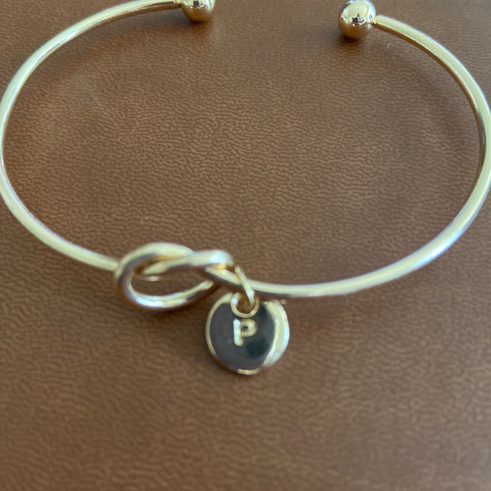 Knotted “P” bracelet